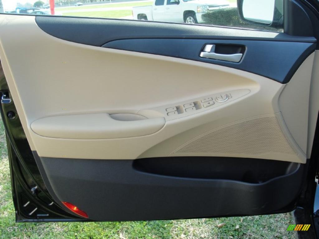 2011 Sonata GLS - Midnight Black / Camel photo #20