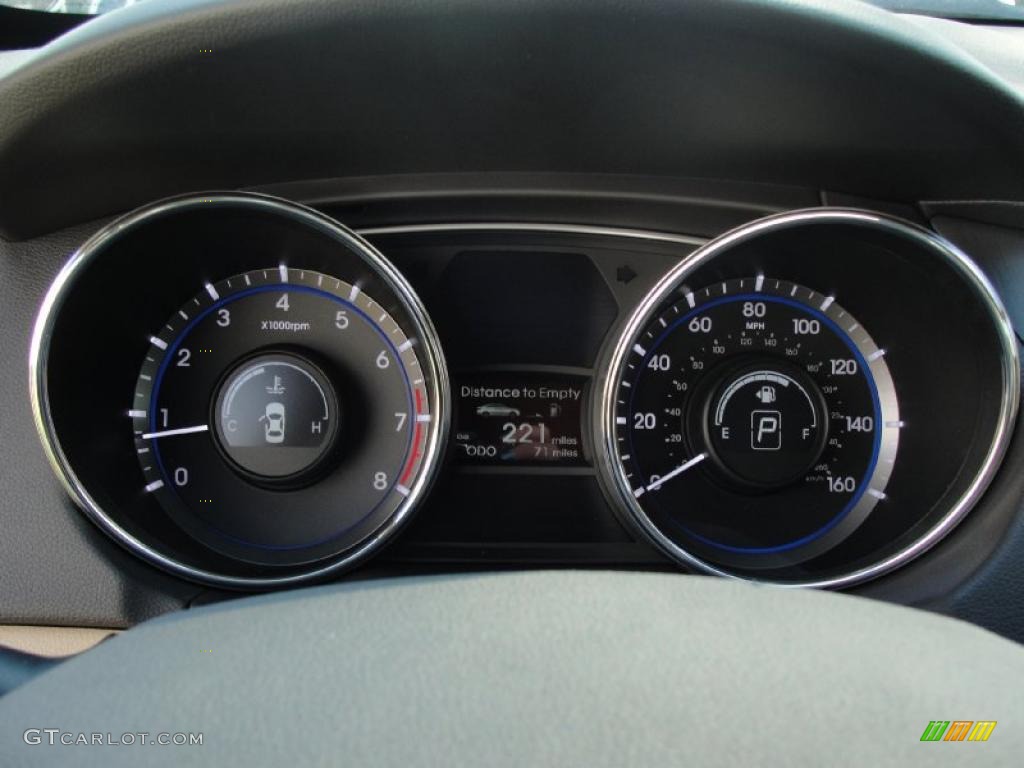 2011 Sonata GLS - Midnight Black / Camel photo #31