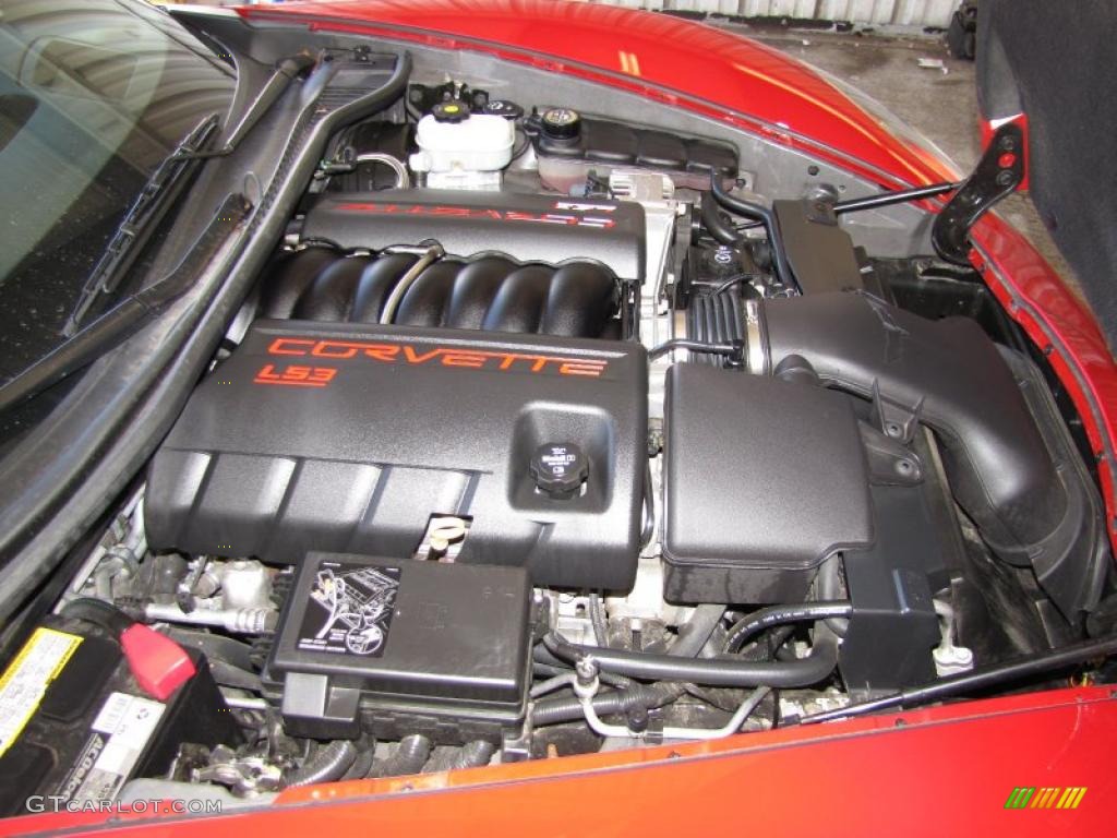2009 Chevrolet Corvette Convertible 6.2 Liter OHV 16-Valve LS3 V8 Engine Photo #46143316
