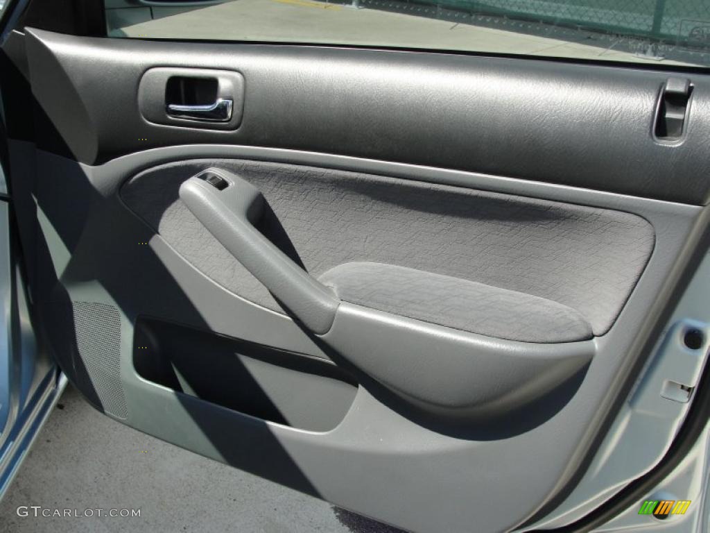 2005 Honda Civic Hybrid Sedan Gray Door Panel Photo #46144042
