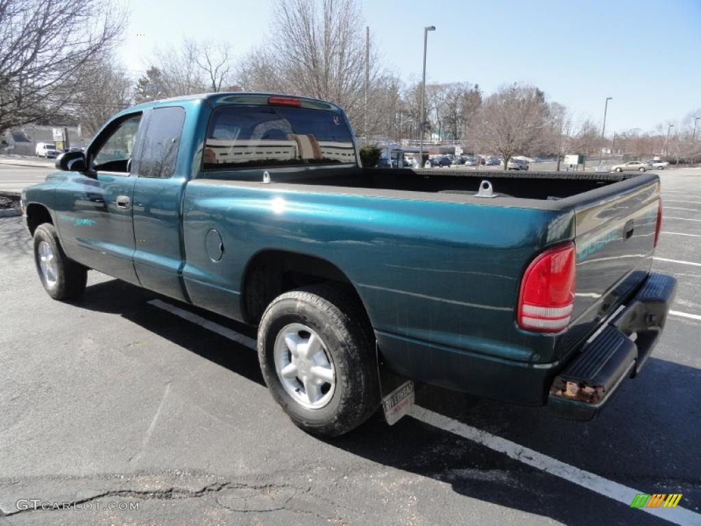 1997 Dakota Sport Extended Cab 4x4 - Emerald Green Metallic / Agate photo #4