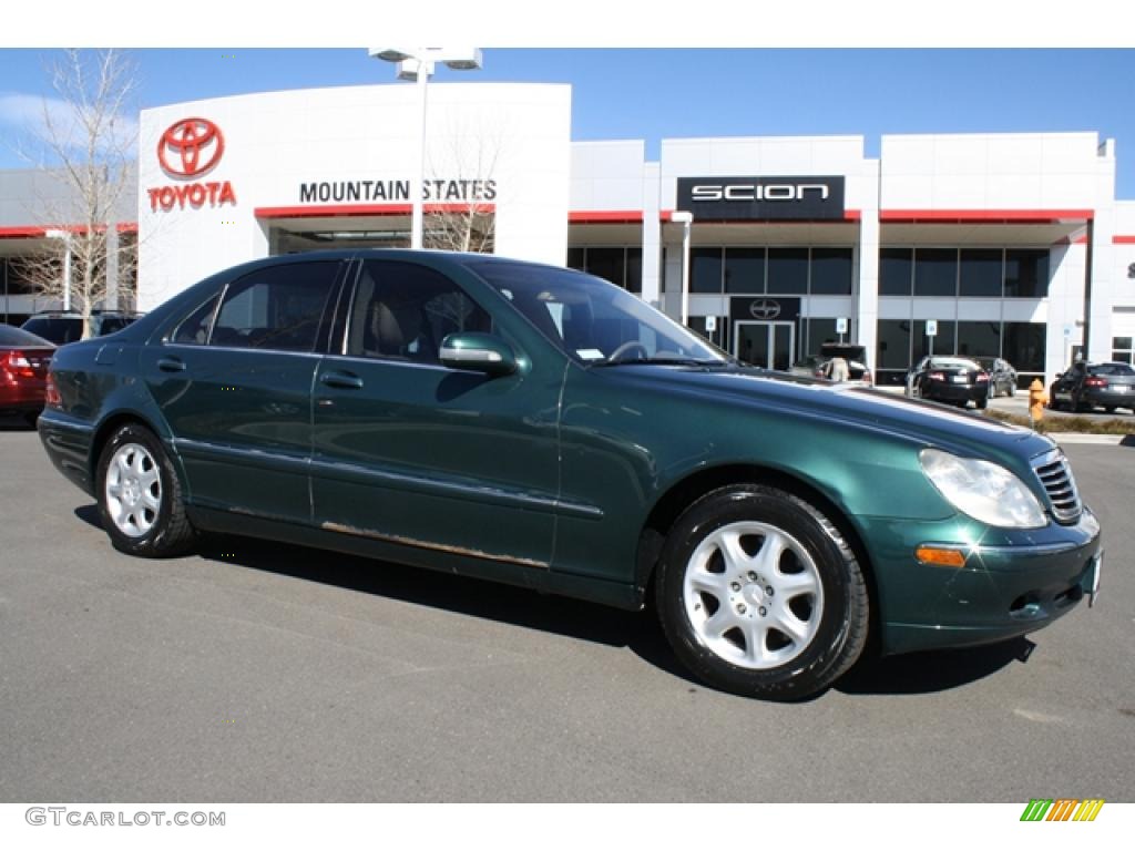 2000 S 430 Sedan - Aspen Green Metallic / Java photo #1
