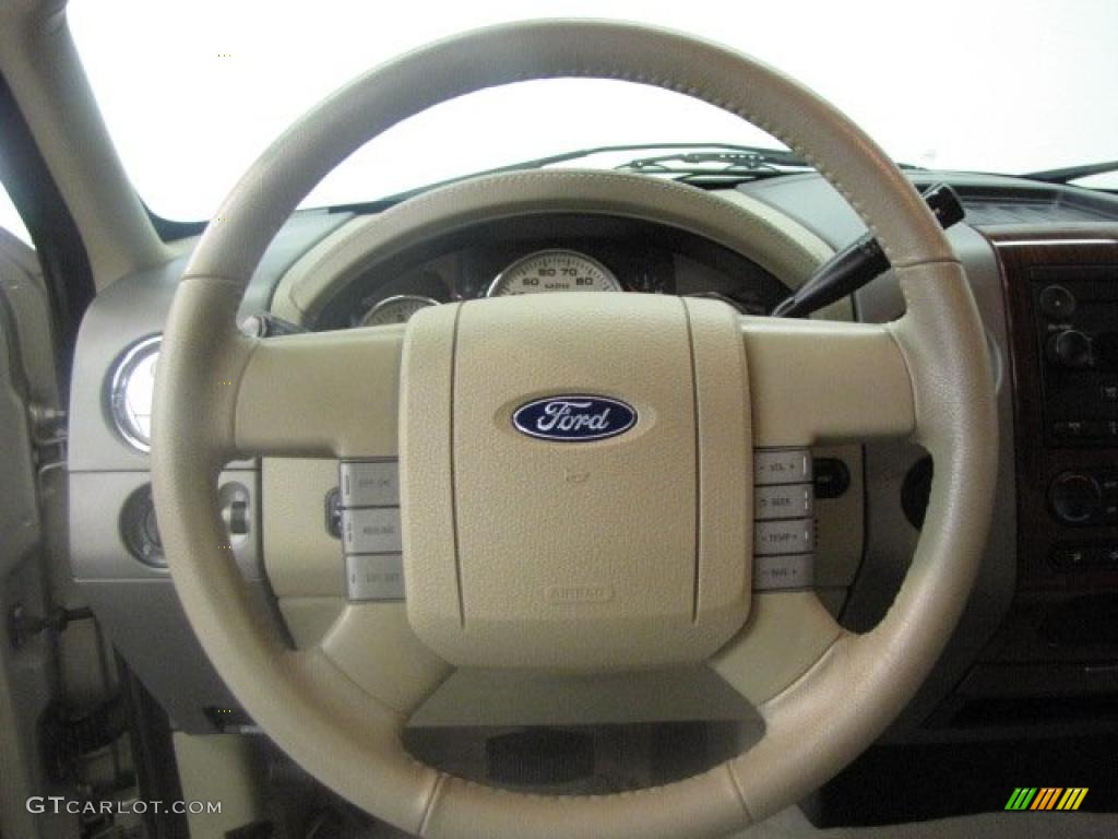 2006 F150 Lariat SuperCab 4x4 - Smokestone Metallic / Tan photo #9