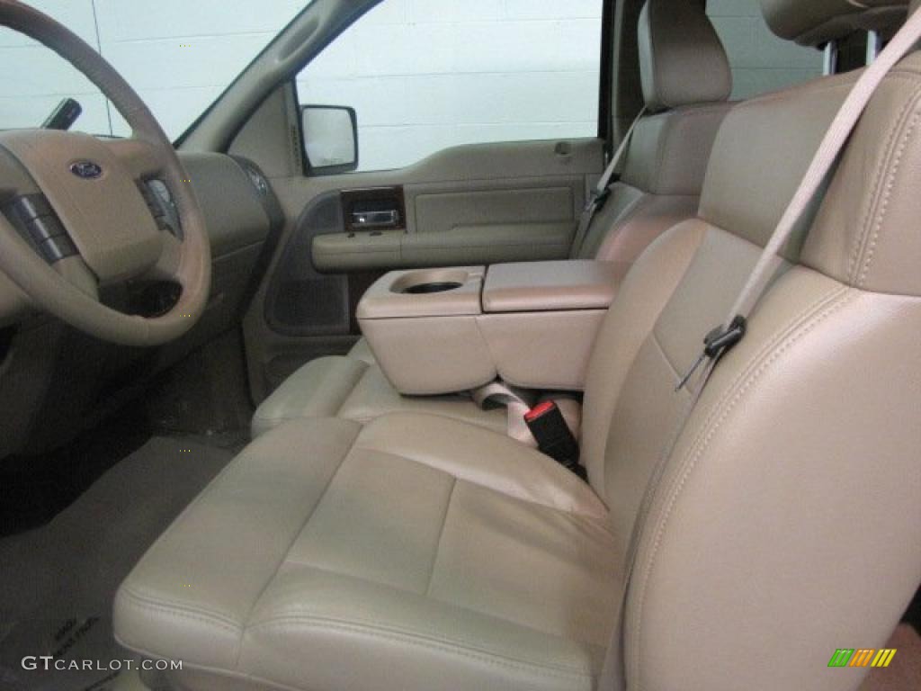 2006 F150 Lariat SuperCab 4x4 - Smokestone Metallic / Tan photo #12