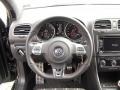 Interlagos Plaid Cloth 2010 Volkswagen GTI 4 Door Steering Wheel