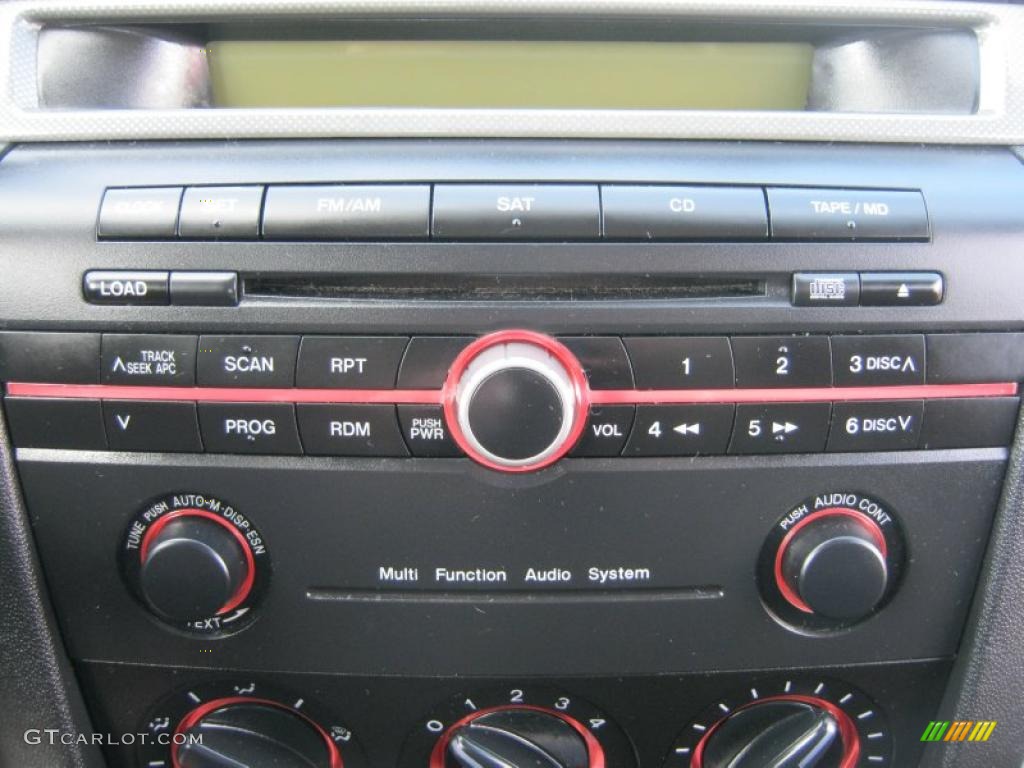 2005 MAZDA3 s Hatchback - Black Mica / Black/Red photo #23