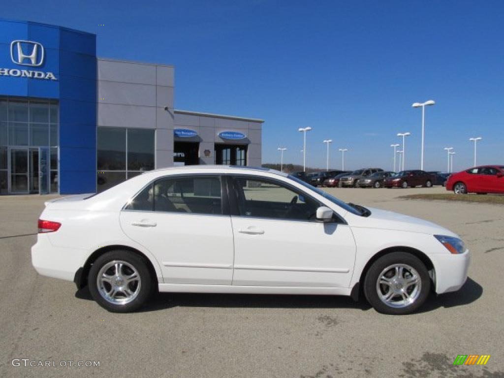 2003 Accord EX V6 Sedan - Taffeta White / Ivory photo #13