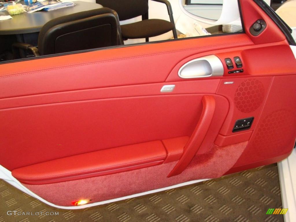 2011 Porsche 911 Carrera Cabriolet Carrera Red Door Panel Photo #46151998