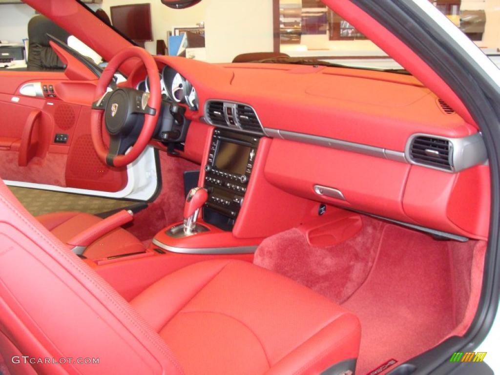 2011 Porsche 911 Carrera Cabriolet Carrera Red Dashboard Photo #46152022