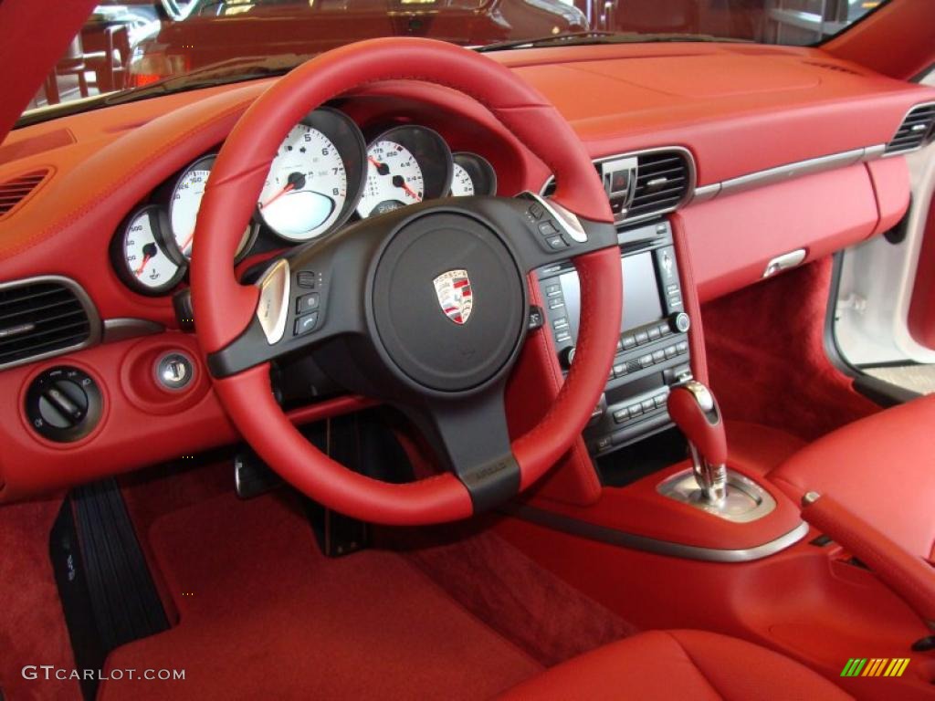 Carrera Red Interior 2011 Porsche 911 Carrera Cabriolet Photo #46152028