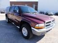 2001 Dark Garnet Red Pearl Dodge Dakota SLT Quad Cab 4x4  photo #4