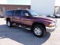 2001 Dark Garnet Red Pearl Dodge Dakota SLT Quad Cab 4x4  photo #6