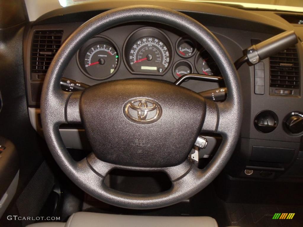 2010 Tundra Double Cab - Super White / Graphite Gray photo #11