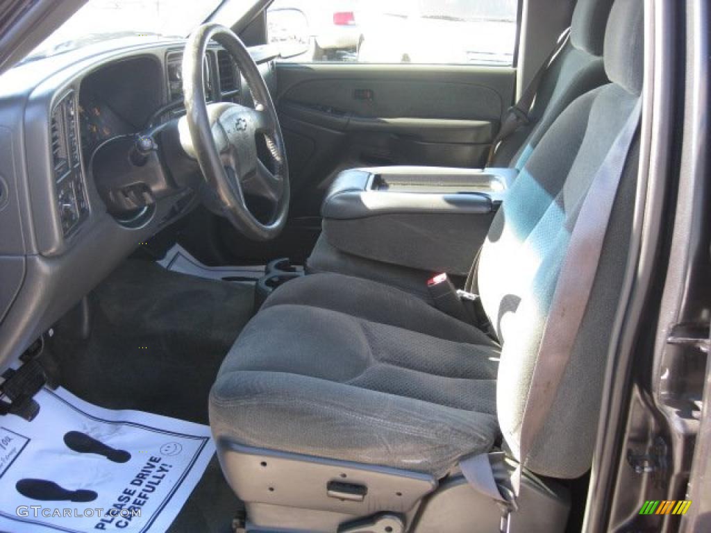 2003 Silverado 1500 LS Crew Cab 4x4 - Dark Gray Metallic / Medium Gray photo #2