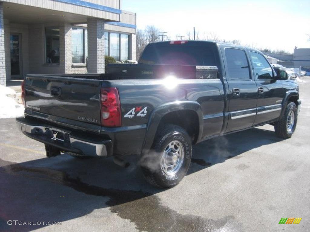 2003 Silverado 1500 LS Crew Cab 4x4 - Dark Gray Metallic / Medium Gray photo #7