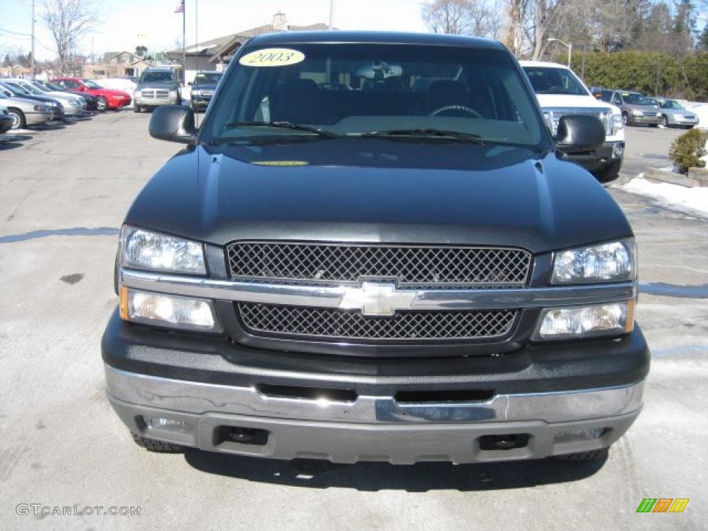 2003 Silverado 1500 LS Crew Cab 4x4 - Dark Gray Metallic / Medium Gray photo #11