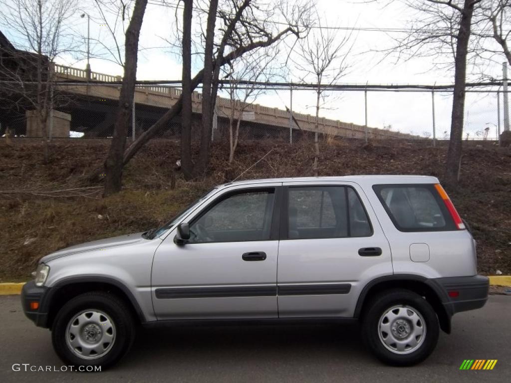 2001 CR-V LX 4WD - Satin Silver Metallic / Dark Gray photo #2