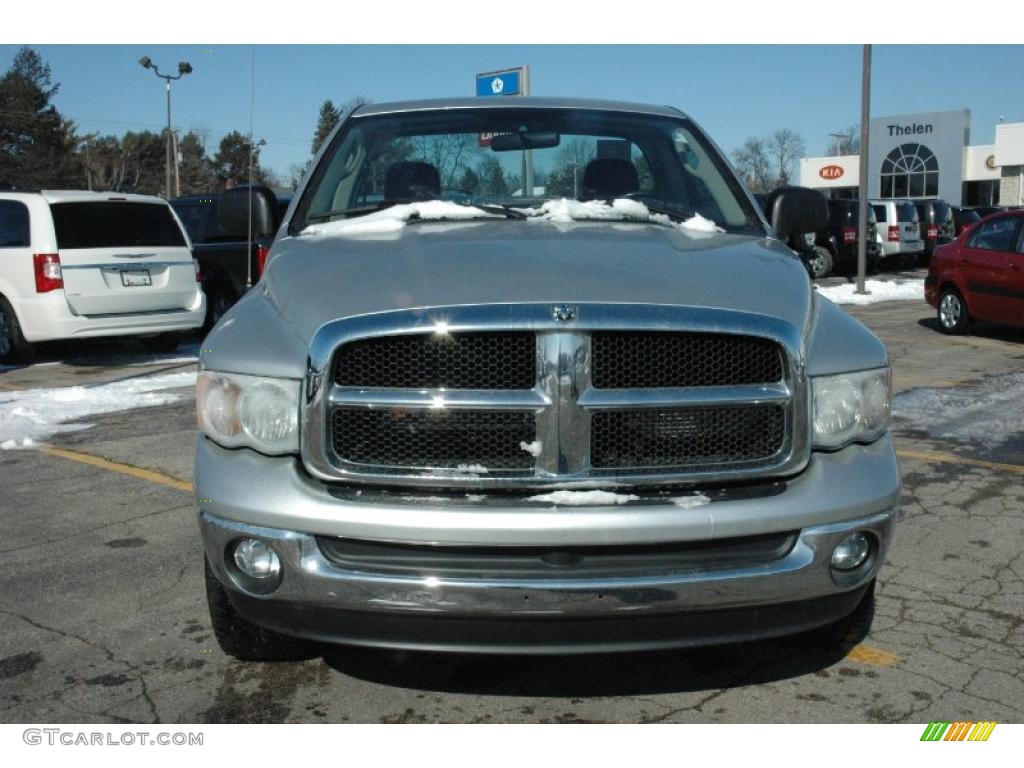 2004 Ram 1500 SLT Regular Cab 4x4 - Bright Silver Metallic / Dark Slate Gray photo #2