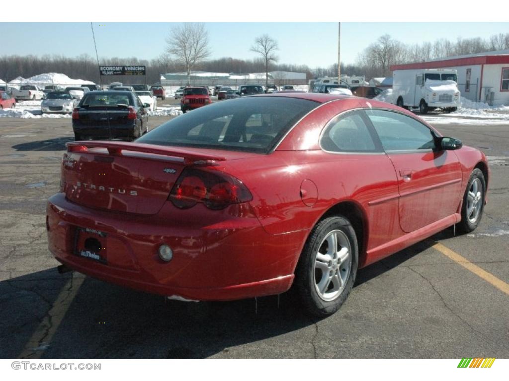 2004 Stratus SXT Coupe - Inferno Red Pearlcoat / Dark Slate Gray photo #6