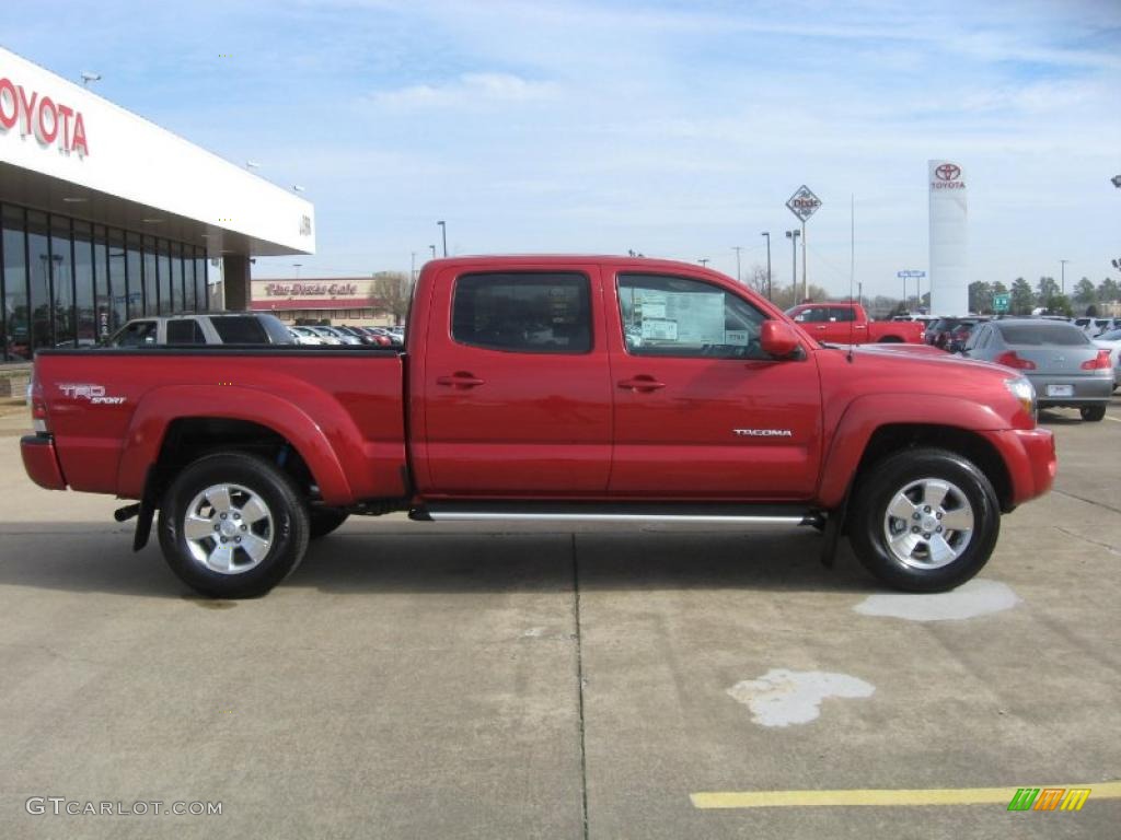 Barcelona Red Metallic 2011 Toyota Tacoma V6 TRD Sport PreRunner Double Cab Exterior Photo #46160915