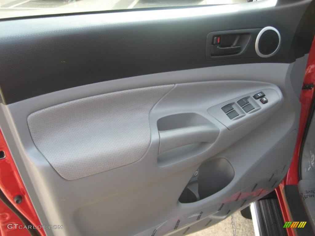 2011 Toyota Tacoma V6 TRD Sport PreRunner Double Cab Graphite Gray Door Panel Photo #46160945