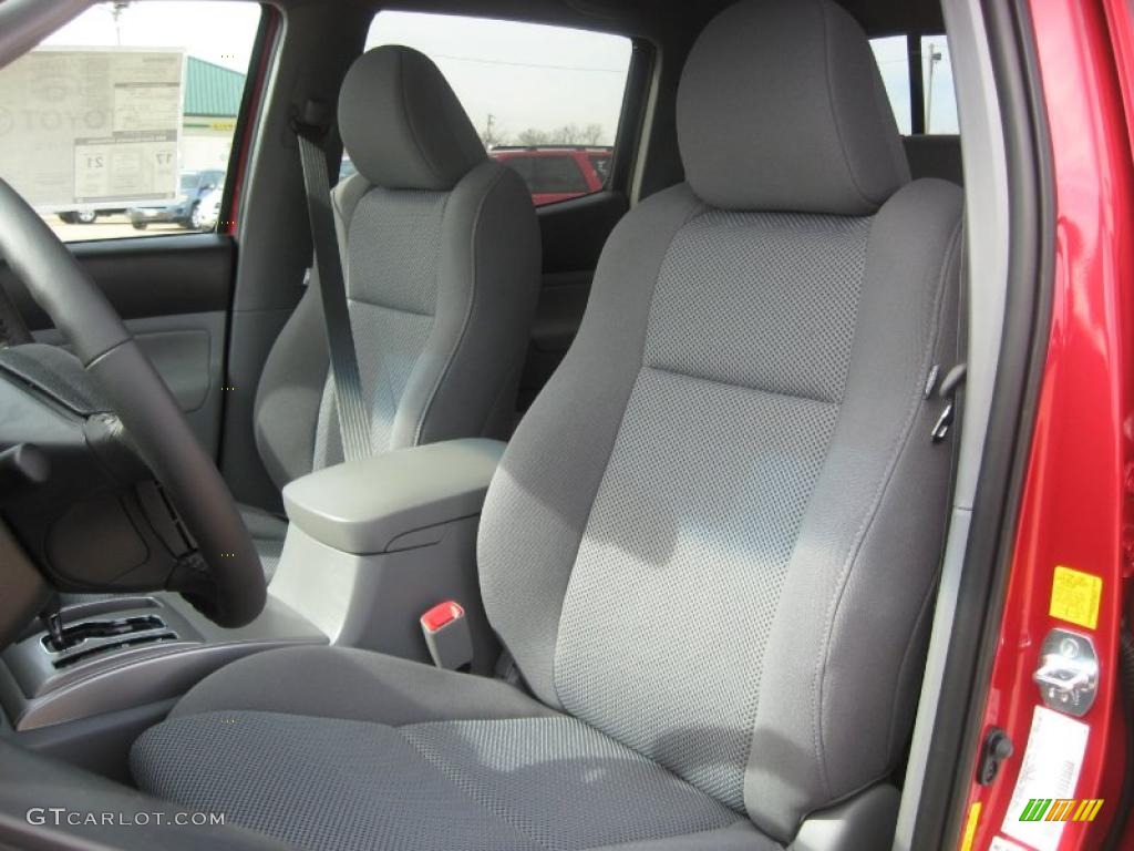 Graphite Gray Interior 2011 Toyota Tacoma V6 TRD Sport PreRunner Double Cab Photo #46160957