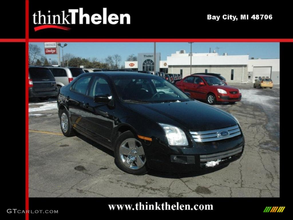 2008 Fusion SE V6 - Black Ebony / Charcoal Black photo #1