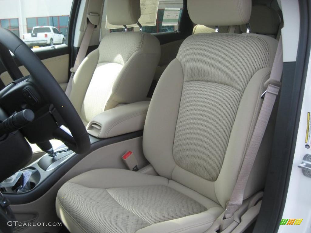 Black/Light Frost Beige Interior 2011 Dodge Journey Crew Photo #46161741