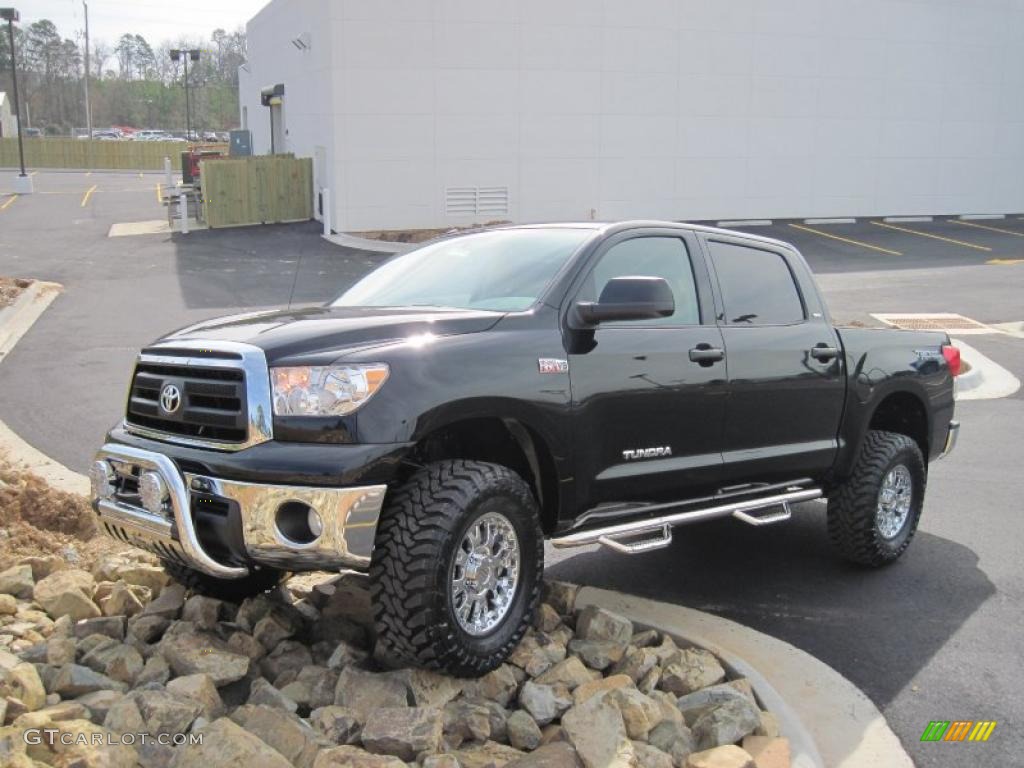 2011 Tundra SR5 CrewMax 4x4 - Black / Sand Beige photo #2