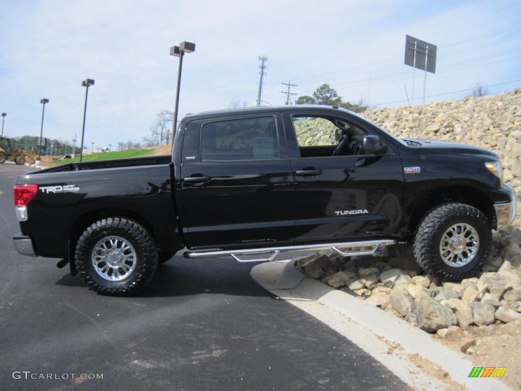 2011 Tundra SR5 CrewMax 4x4 - Black / Sand Beige photo #10