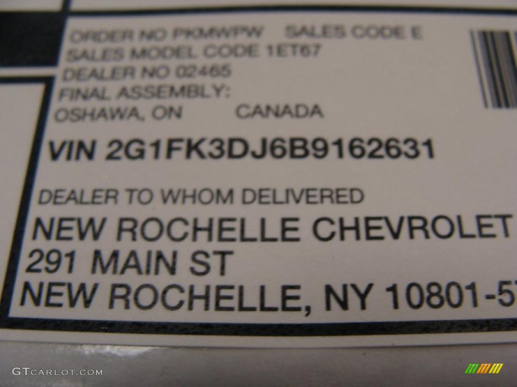 2011 Chevrolet Camaro SS/RS Convertible Window Sticker Photo #46162824