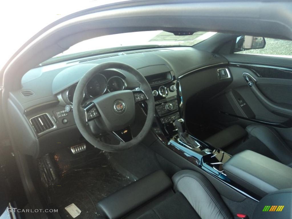 Ebony Interior 2011 Cadillac CTS -V Coupe Photo #46163526