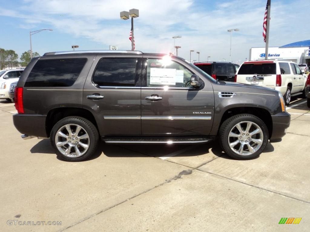 2011 Escalade Luxury - Galaxy Gray Metallic / Cashmere/Cocoa photo #4