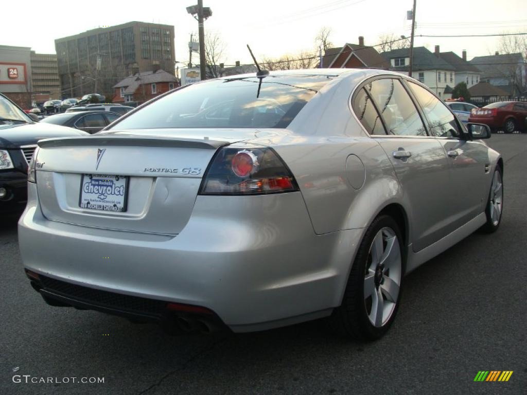 2009 G8 GT - Maverick Silver Metallic / Onyx/Red photo #5