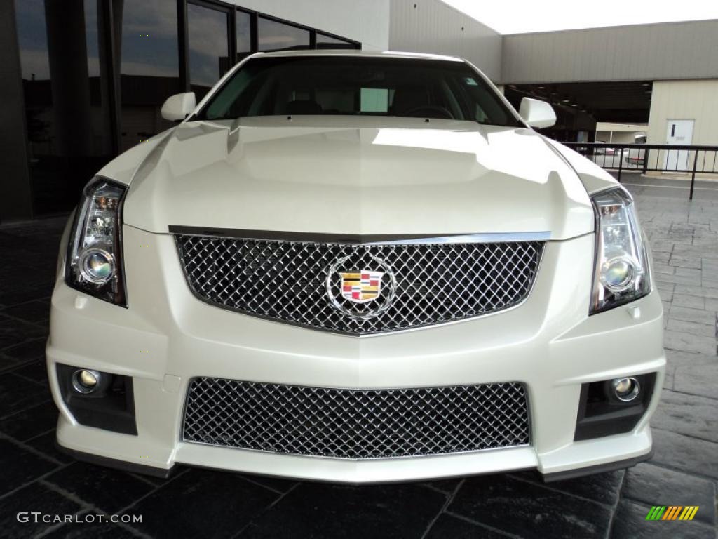 White Diamond Tricoat 2010 Cadillac CTS -V Sedan Exterior Photo #46164020
