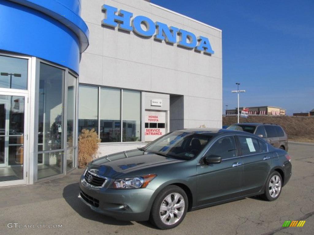 2008 Accord EX V6 Sedan - Mystic Green Metallic / Black photo #1