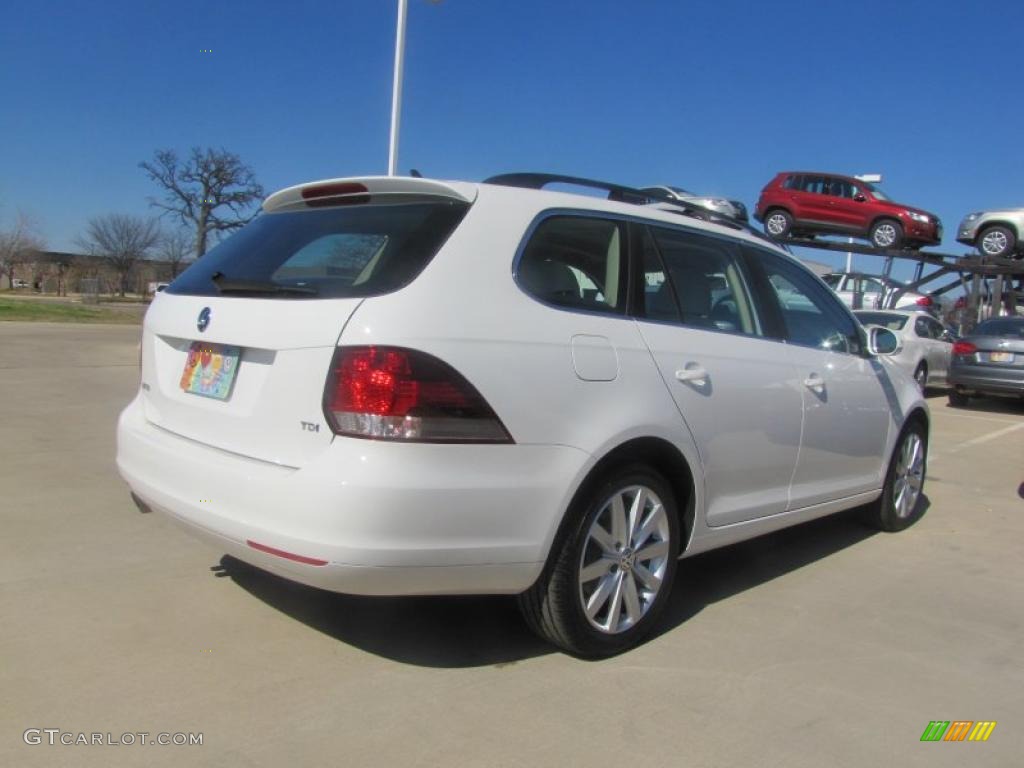 Candy White 2011 Volkswagen Jetta TDI SportWagen Exterior Photo #46165855