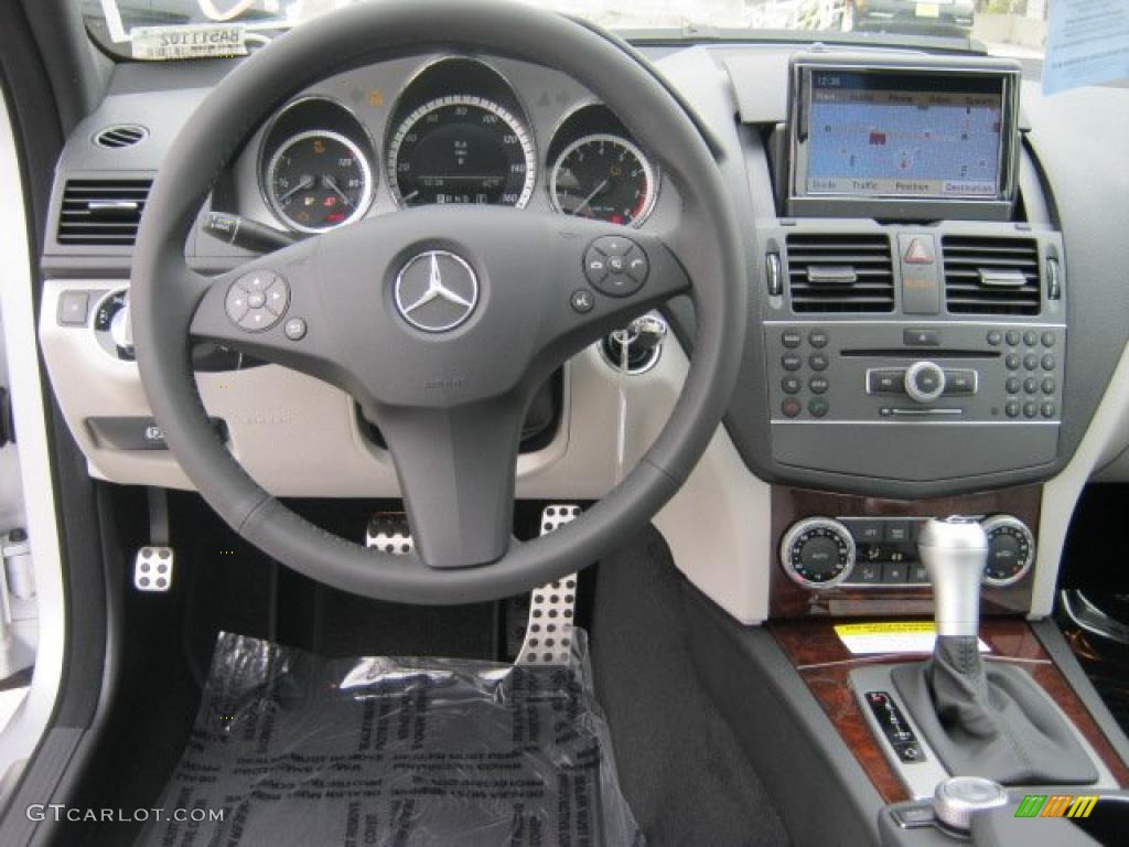 2011 Mercedes-Benz C 300 Sport Grey/Black Dashboard Photo #46168740