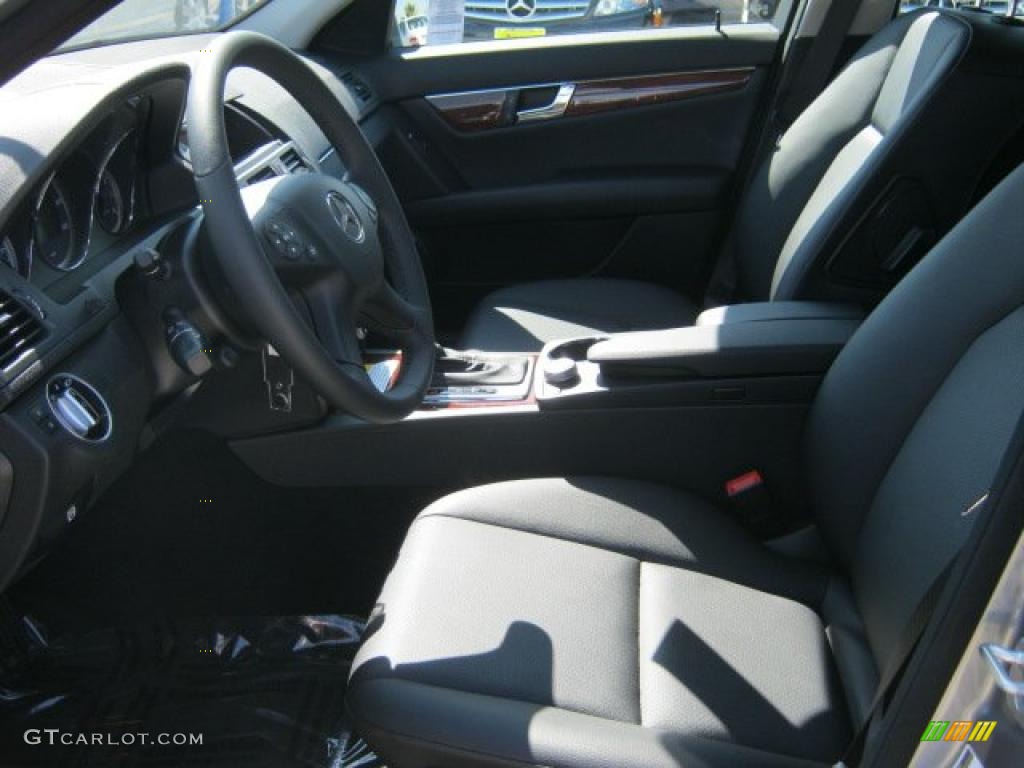 Black Interior 2011 Mercedes-Benz C 300 Luxury Photo #46169279