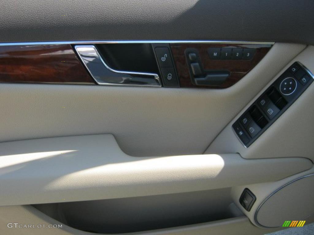 2011 Mercedes-Benz C 300 Luxury Almond/Mocha Door Panel Photo #46169321