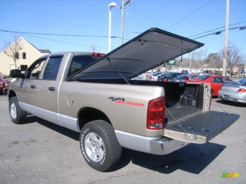 2004 Ram 1500 SLT Quad Cab 4x4 - Light Almond Pearl / Taupe photo #7