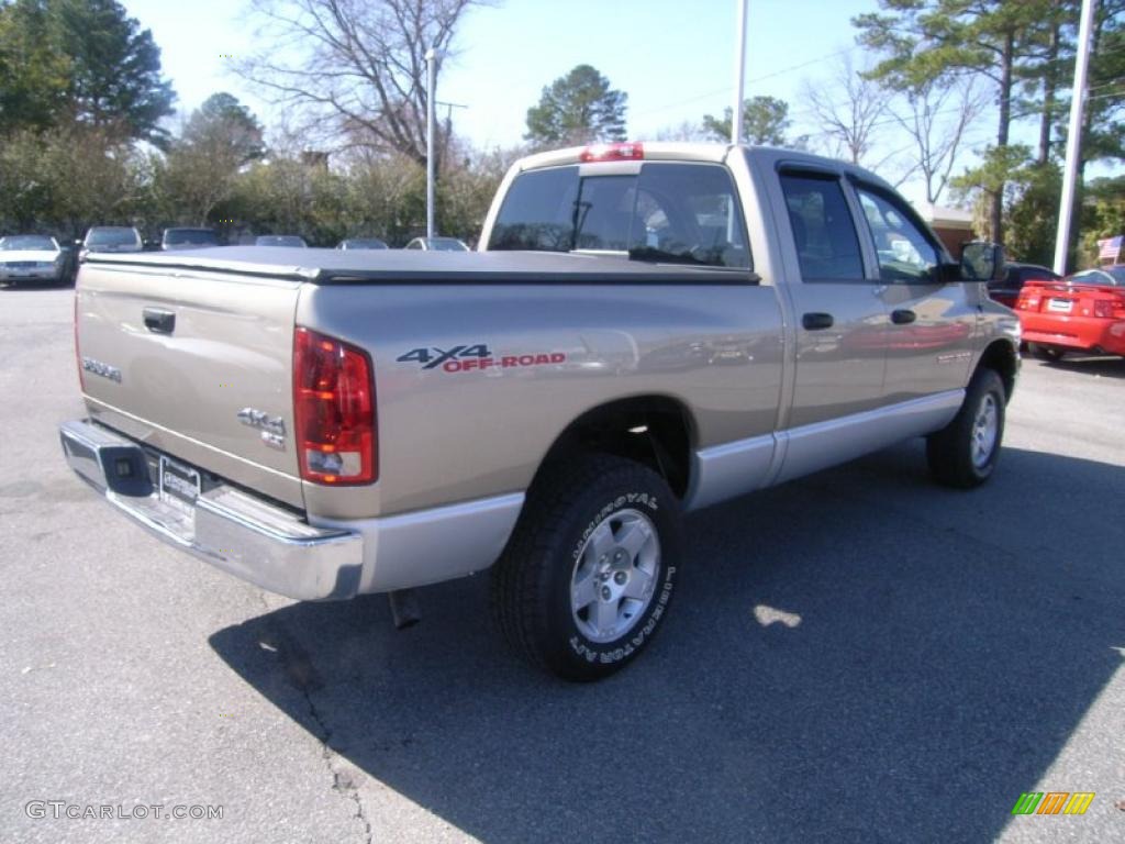 2004 Ram 1500 SLT Quad Cab 4x4 - Light Almond Pearl / Taupe photo #8