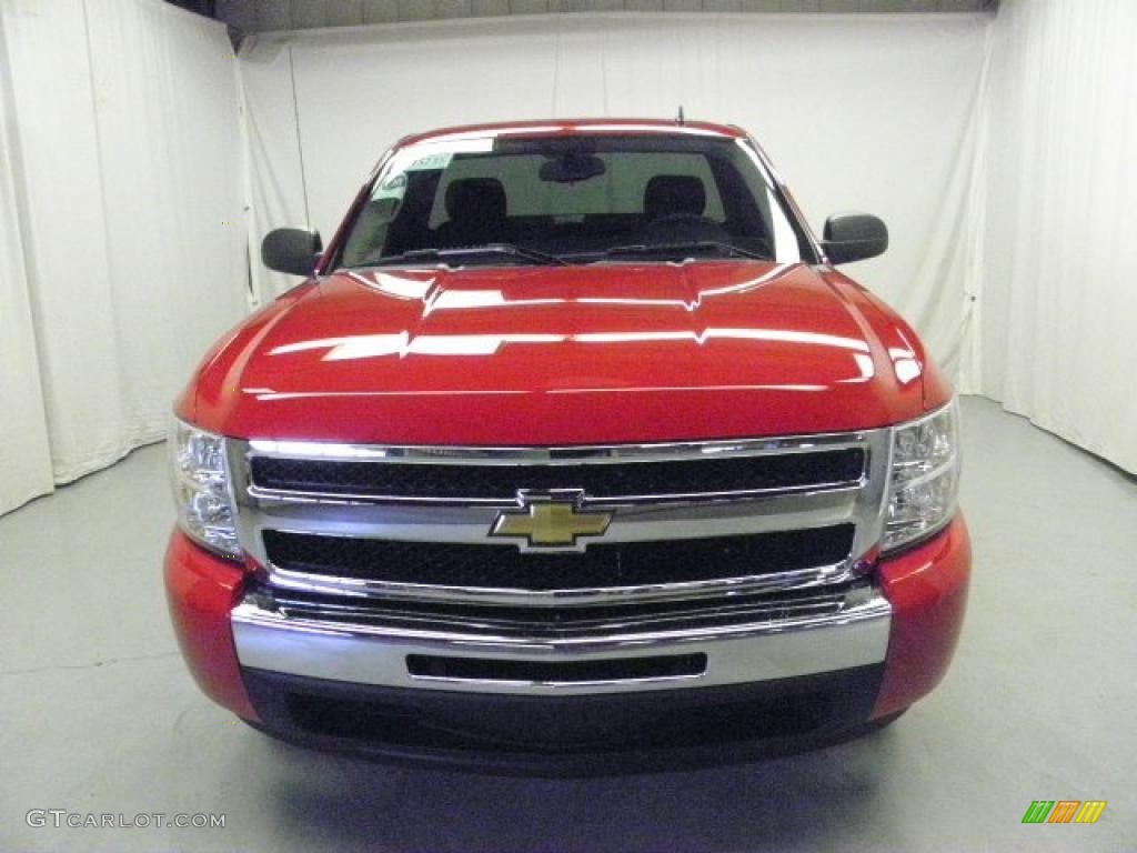 2011 Silverado 1500 LT Regular Cab - Victory Red / Ebony photo #2