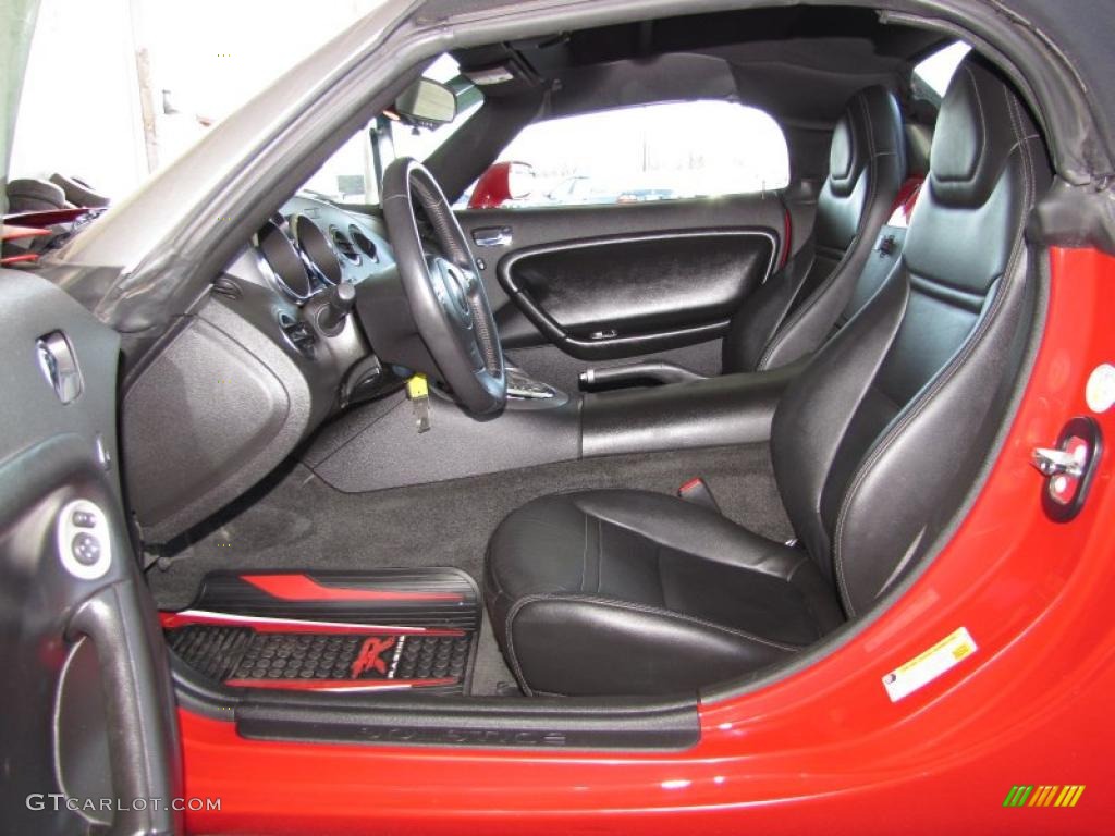 Ebony Interior 2007 Pontiac Solstice Roadster Photo #46173455