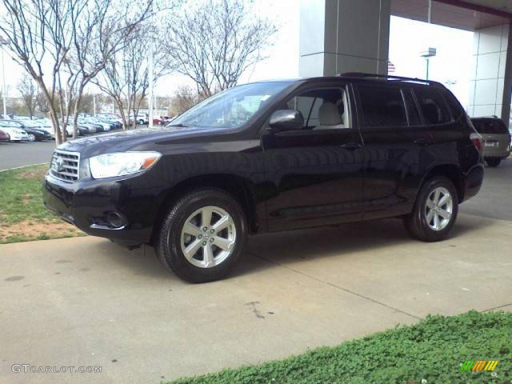 Black 2009 Toyota Highlander Standard Highlander Model Exterior Photo #46173800