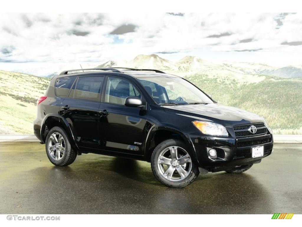 2011 RAV4 Sport 4WD - Black / Dark Charcoal photo #1