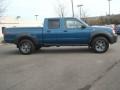 2003 Electric Blue Metallic Nissan Frontier XE V6 Crew Cab 4x4  photo #3