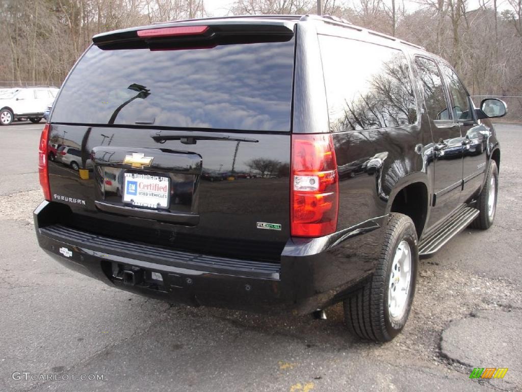 2010 Suburban LT 4x4 - Black / Light Titanium/Dark Titanium photo #4