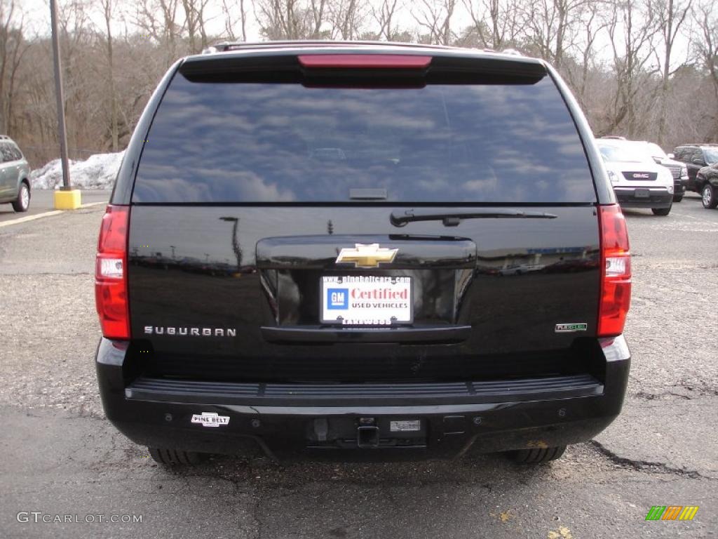 2010 Suburban LT 4x4 - Black / Light Titanium/Dark Titanium photo #5