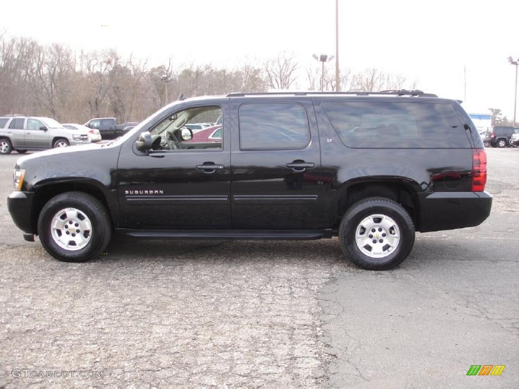 2010 Suburban LT 4x4 - Black / Light Titanium/Dark Titanium photo #9